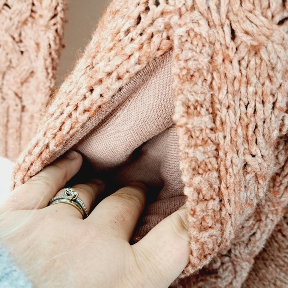 Anthropologie Knitted & Knotted Lilitz Shawl Chunky Knit Cardigan - Picture 5 of 11